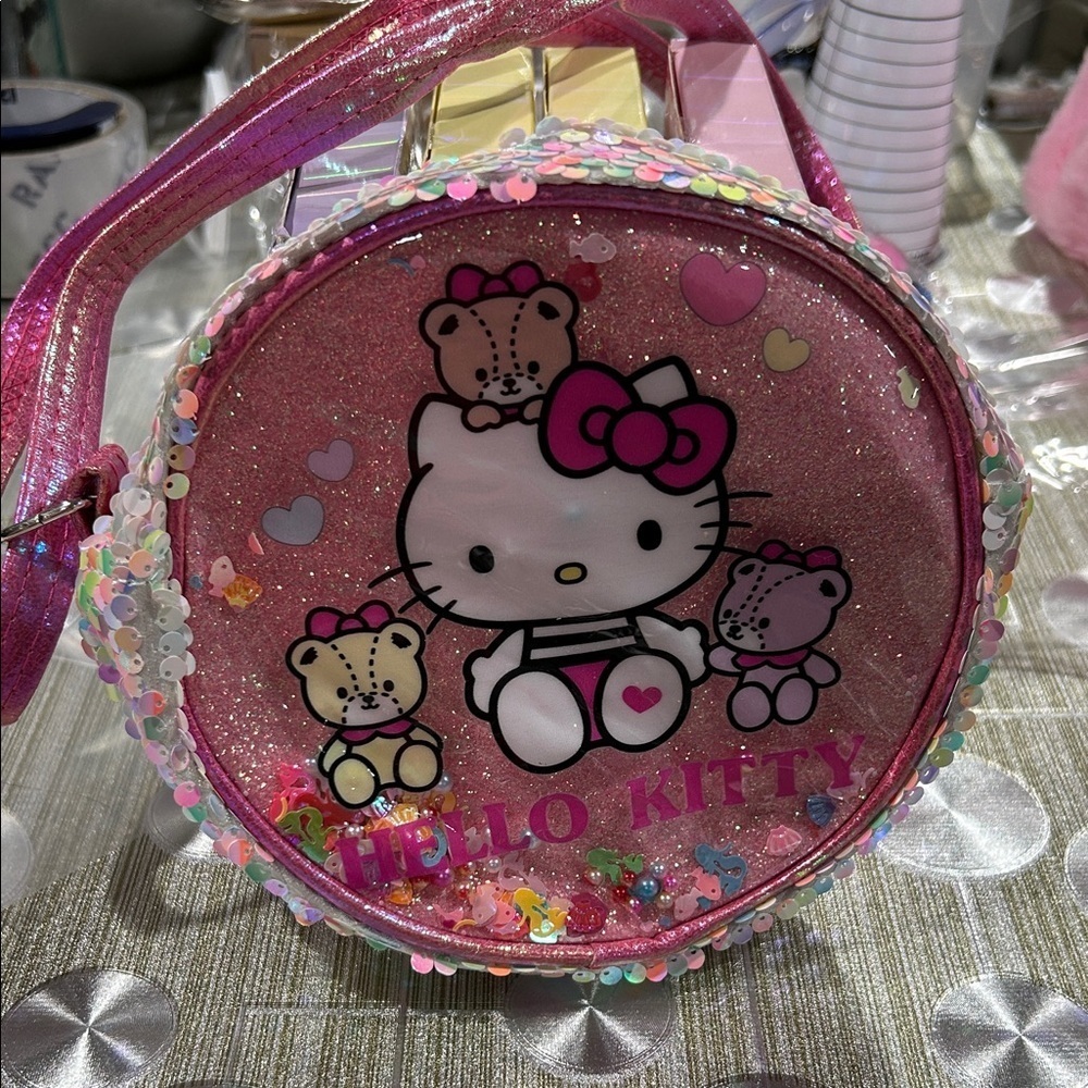 Hello Kitty Sparkling‎ Pink Kids Shoulder Bag